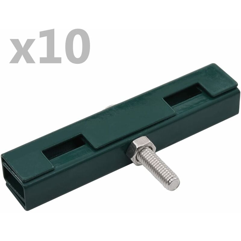 Connecteurs en forme de u pour les grilles de jardin 10 pcs différentes couleurs couleur : Vert
