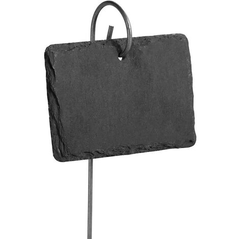 Ensemble de 10 étiquettes de plantes en ardoise et ardoise Marqueurs de plantes de jardin Étiquettes d'herbes Accessoires de serre M&W