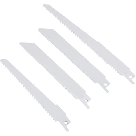 Ensemble de 10 lames de scie alternative en acier à haute teneur en carbone pour la découpe du bois, du métal et du plastique