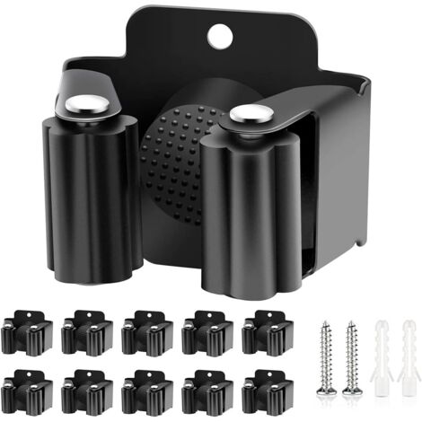 Ensemble de 10 porte-outils, support mural pour balai, porte-outils de jardin