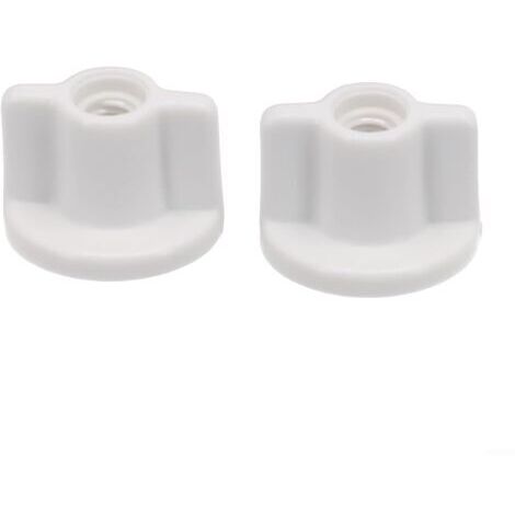 Ensemble de 10 vis de fixation arrière en plastique pour abattants de toilette, accessoires pour siège de toilette, fixation inférieure de remplacement pour couvercles de toilette, pour vis