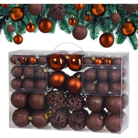 Ensemble de 100 boules de Noël pour décoration de Noël