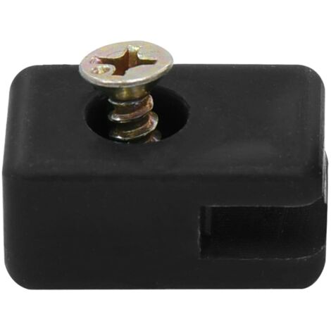 Ensemble de 100 supports de fil de clôture avec vis Anthracite CFW42846
