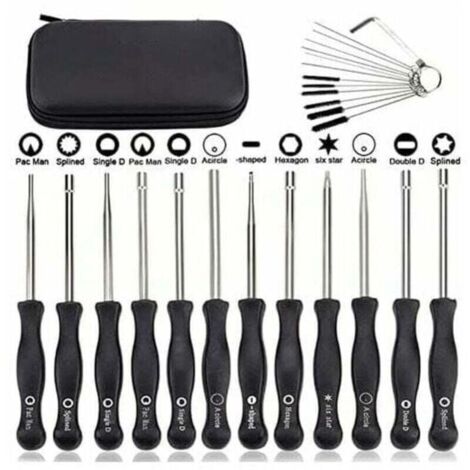 Ensemble de 12 outils de réglage de carburateur et tournevis de réglage pour moteur à 2 temps, pour débroussailleuses, tronçonneuses Poulan, Husqvarna, STHIL, Echo