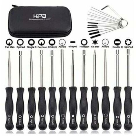 Ensemble de 12 outils de réglage de carburateur et tournevis de réglage pour moteur à 2 temps, pour débroussailleuses, tronçonneuses Poulan, Husqvarna, STHIL, Echo.