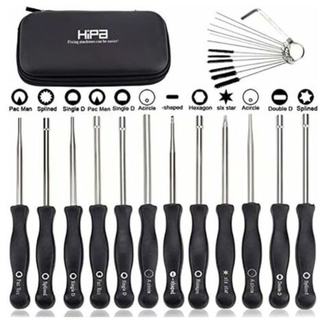 Ensemble de 12 outils de réglage de carburateur et tournevis de réglage pour moteur à 2 temps, pour débroussailleuses, tronçonneuses Poulan, Husqvarna, STHIL, Echo.