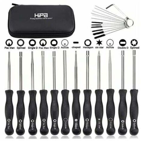 Ensemble de 12 outils de réglage de carburateur et tournevis de réglage pour moteur à 2 temps. pour débroussailleuses. tronçonneuses Poulan. Husqvarna. STHIL. Echo.