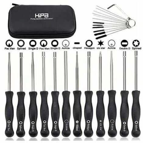 Ensemble de 12 outils de réglage de carburateur et tournevis de réglage pour moteur à 2 temps, pour débroussailleuses, tronçonneuses Poulan, Husqvarna, STHIL, Echo.,