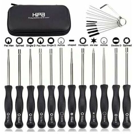 Ensemble de 12 outils de réglage de carburateur et tournevis de réglage pour moteur à 2 temps, pour débroussailleuses, tronçonneuses Poulan, Husqvarna, STHIL, Echo...