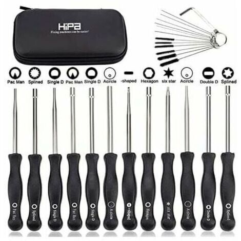 Ensemble de 12 outils de réglage de carburateur et tournevis de réglage pour moteur à 2 temps, pour débroussailleuses, tronçonneuses Poulan, Husqvarna, STHIL, Echo.
