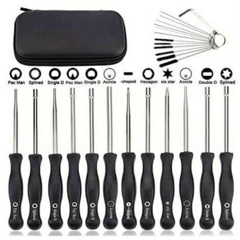 Ensemble de 12 outils de réglage de carburateur et tournevis de réglage pour moteur à 2 temps, pour débroussailleuses, tronçonneuses Poulan, Husqvarna, STHIL, Echo