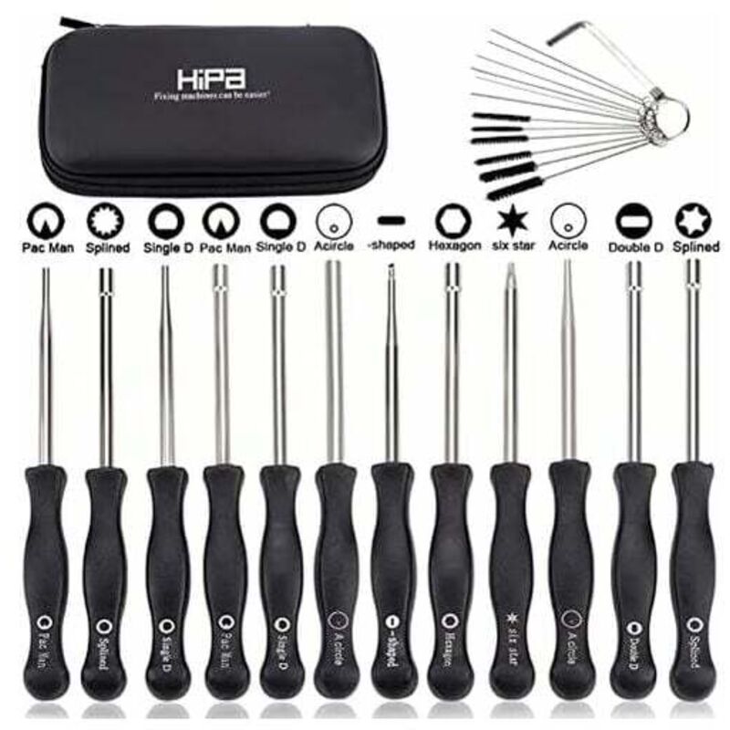 Largeight - Ensemble de 12 outils de réglage de carburateur et tournevis de réglage pour moteur à 2 temps, pour débroussailleuses, tronçonneuses