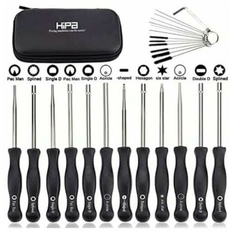 Ensemble de 12 outils de réglage de carburateur et tournevis de réglage pour moteur à 2 temps, pour débroussailleuses, tronçonneuses Poulan, Husqvarna, STHIL, Echo...DEBUNS