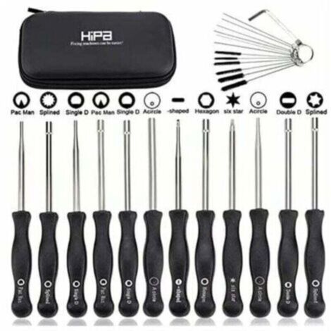 Ensemble de 12 outils de réglage de carburateur et tournevis de réglage pour moteurs 2 temps, pour débroussailleuses et tronçonneuses de marques Poulan, Husqvarna, STHIL, Echo.