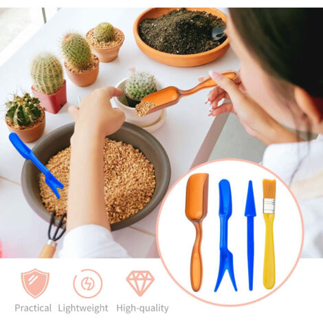 Ensemble de 12 outils jardinage pour plantes succulentes et miniatures, transplants et terrarium