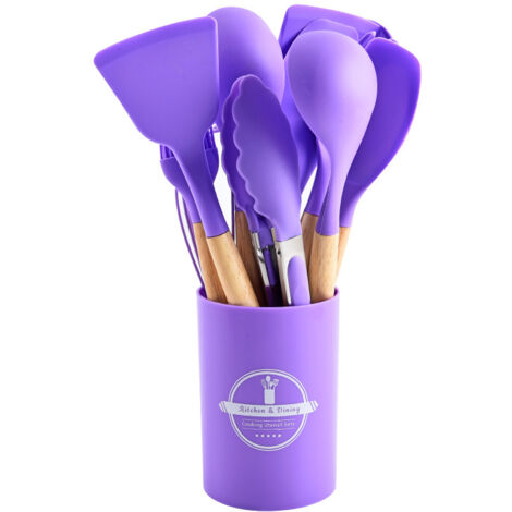 Ensemble de 12 ustensiles de cuisine , violet