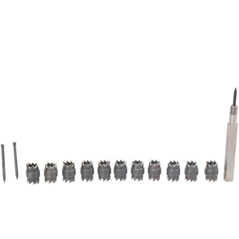 Ensemble de 13 pièces pour découpe de soudures par points, outil à double face pour perceuse électrique, kit de suppression de soudures