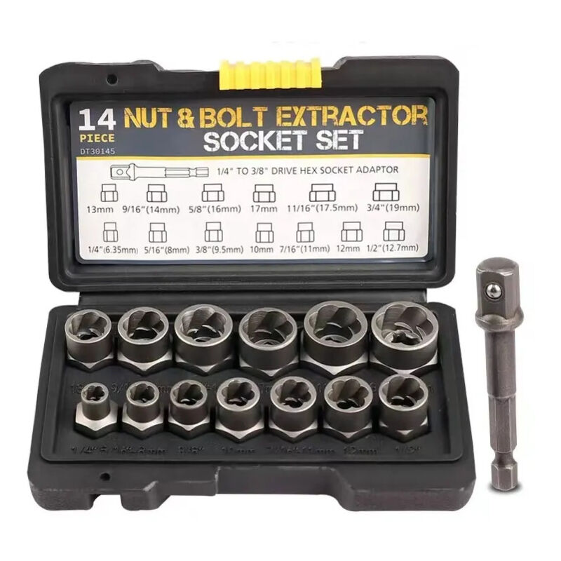 Ensemble de 14 pièces écrou extracteur de vis extracteur de vis, manchon coulissant anti - vol outil de dévissage de vis