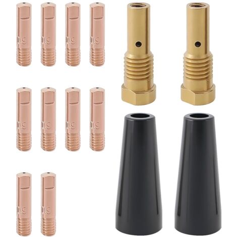 Ensemble de 14 Pièces Embouts de Buse sans Gaz à Noyau de Flux de 0,9 Mm K3493-1 Compatible avec Forney Easy Weld Compatible avec Lincoln