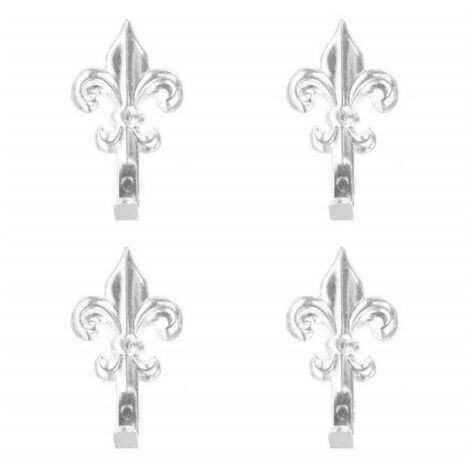 Ensemble De 15 Crochets En Argent 44 Mm En Forme De Lys Florentin Avec Clous