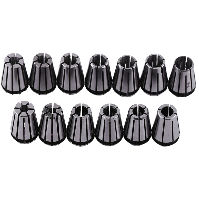 Treetalk - Ensemble de 15 pièces er11 collier élastique (1 + 1.5 + 2 + 2.5 + 3 + 3.5 + 4 + 4.5 + 5 + 5.5 + 6 + 6.5 + 7mm + 1 / 8 '+ 1 / 4')