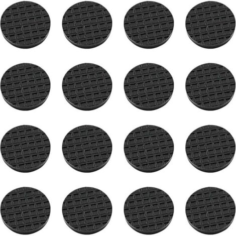 Ensemble de 16 protections pour meubles, tapis antidérapants, tapis auto-adhésifs, protections de sol, ronds, 20 mm