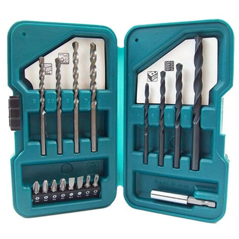Ensemble de 17 forets et mèches MAKITA D-45858