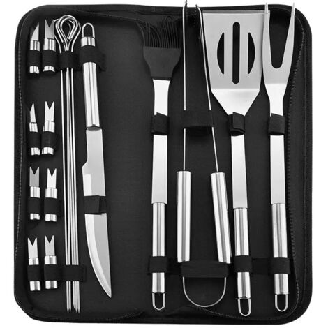 Ensemble de 18 pièces : sac et outils en acier