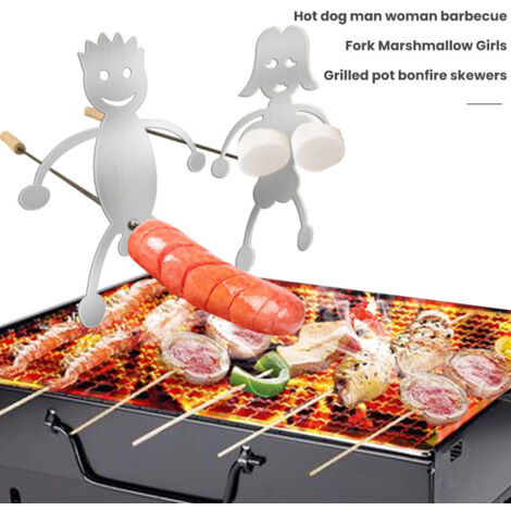 Ensemble de 2 accessoires de barbecue à monter soi-même avec fourchettes (fourchettes non incluses) BB - AquaForge