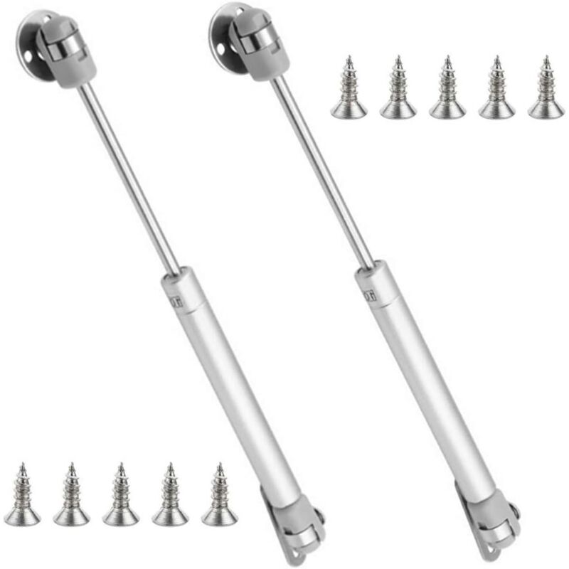 Ensemble de 2 amortisseurs à gaz 100N / 10kg, amortisseurs à gaz, support d'ascenseur, amortisseurs à gaz, support de couvercle, support du couvercle