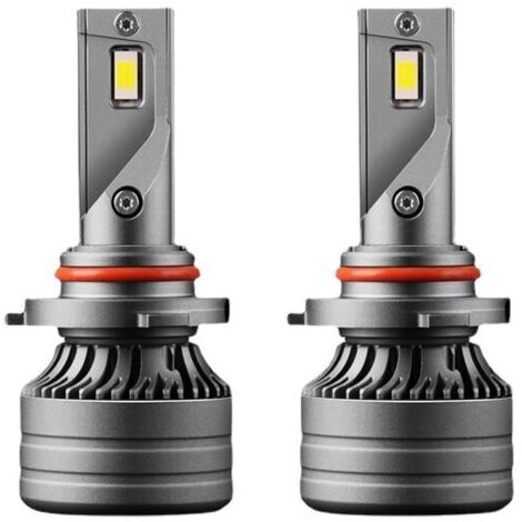 Ensemble de 2 ampoules LED LED, aluminium, résistant à l'eau IP68, 36 W, lumière blanche froide, 6000 lumens, argent