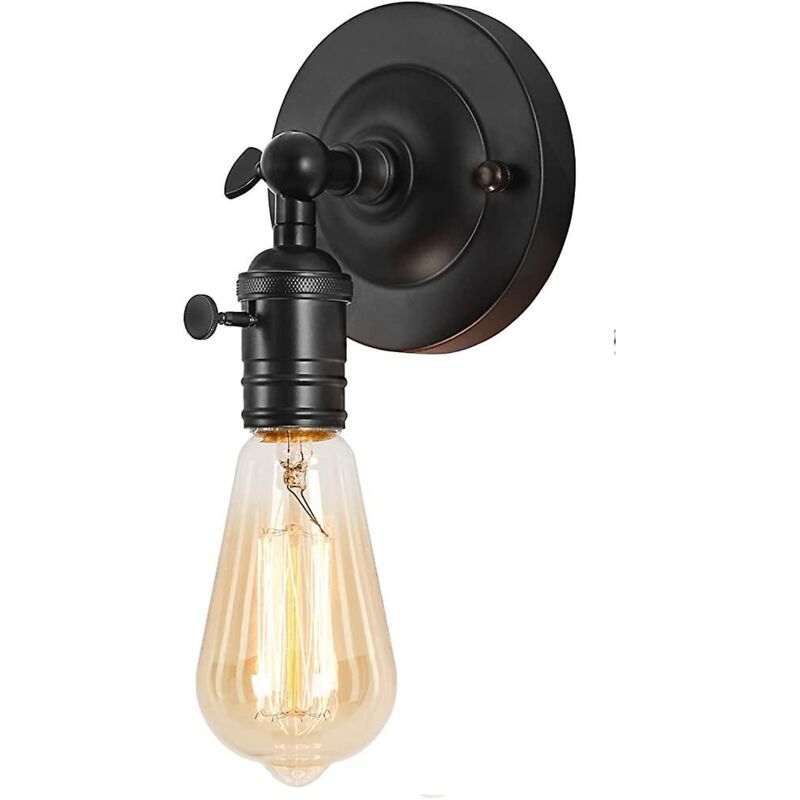 Pyygy - Ensemble de 2 appliques murales à bras oscillant - Industriel rustique