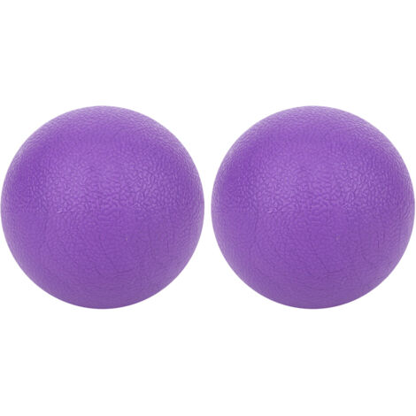 Ensemble de 2 balles de massage pour la relaxation des muscles du fascia et des vertèbres cervicales (Lilas) - AquaForge