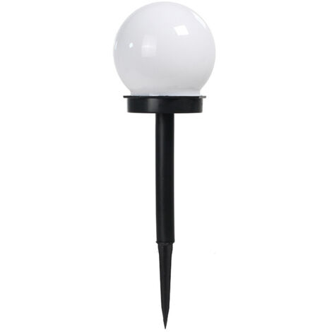 Ensemble de 2 boules solaires LED, éclairage extérieur, éclairage décoratif pour balcon, jardin, sol, clous