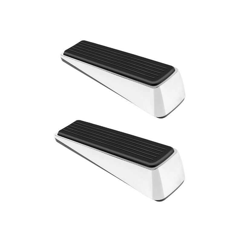 Ensemble de 2 butées de porte de bloc d'angle de porte robustes, conception de gâteau en alliage de zinc avec base en caoutchouc