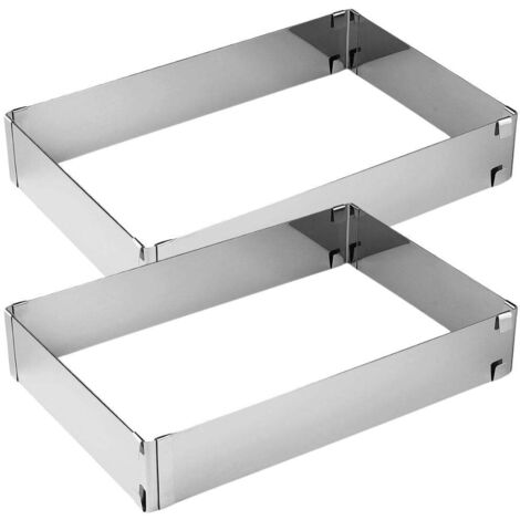 Ensemble de 2 Cadres à gâteau réglable 27 à 52 cm Zenker Smart Pastry