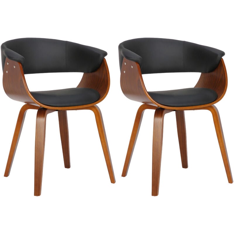 Lot de 2 chaises Bruce Noir