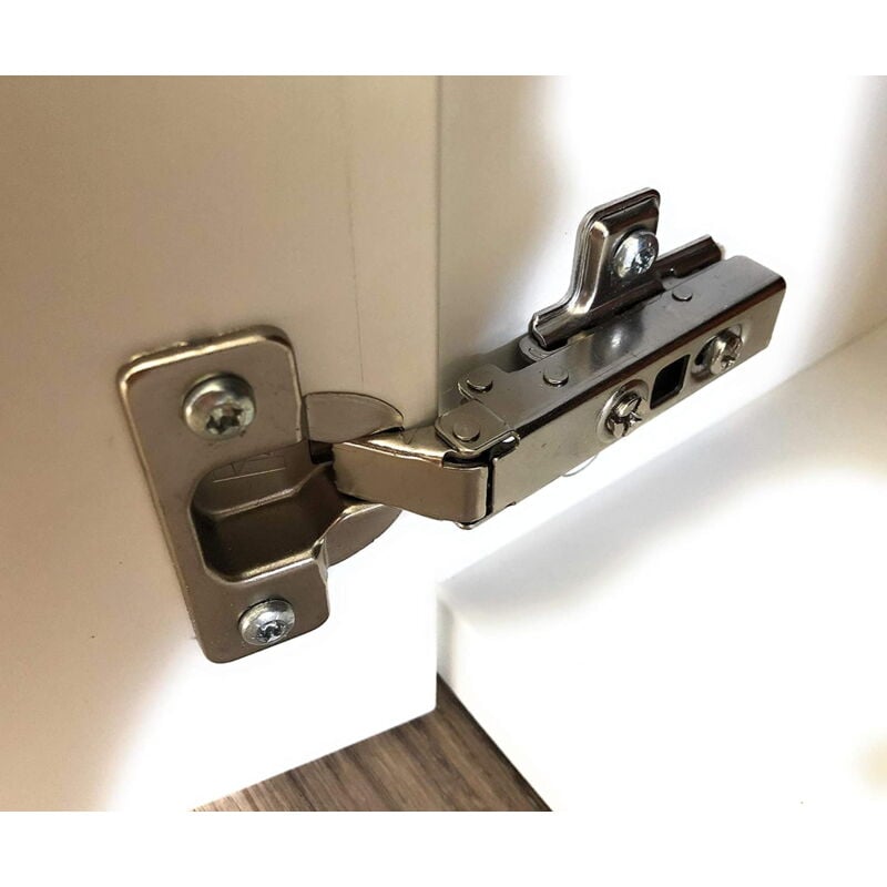 Ensemble de 2 charnières et 8 vis compatibles avec les meubles Ikea Besta, Fritids et Stuva