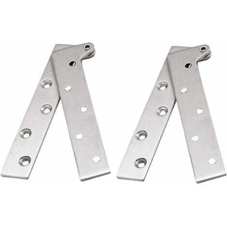 ensemble De 2 Charnires  Pivot De Porte Caches En Acier Inoxydable  Rotation De 360 Degrs, Charnires  Couteau Dcal De 8 Pouces, Charnire  Pivot Di