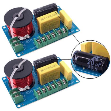 Ensemble de 2 diviseurs de fréquence 3 voies 200 W pour home cinéma - B