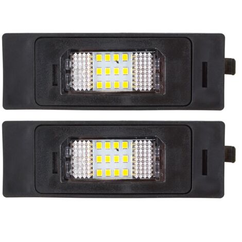 Ensemble de 2 feux de plaque d'immatriculation à LED pour BMW E63 E64 E81 E85 E87