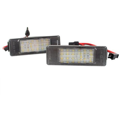 Ensemble de 2 feux de plaque d'immatriculation à LED pour Nissan Juke NV200 Qashqai I II X-Trail T31