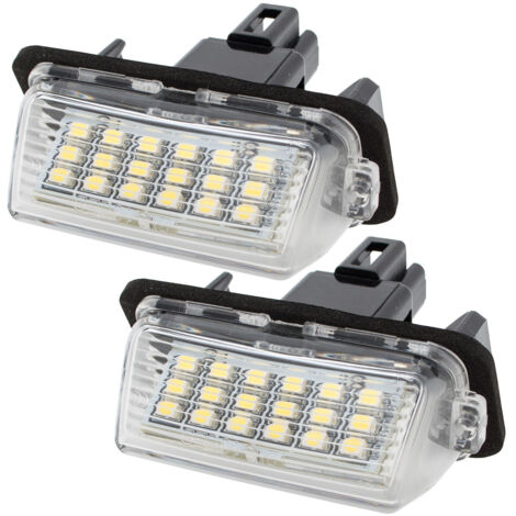 Ensemble de 2 feux de plaque d'immatriculation à LED pour Toyota Avensis Camry Corolla Prius Verso Yaris