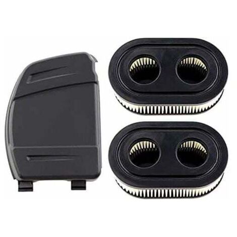 Ensemble de 2 Filtres à Air - Avec Couvercle de Filtre à Air - Pour Moteurs Briggs & Stratton 550E, 575EX, 575IS, 625EXI, 650EXI, 675EXI, 675IS - Remplace les Pièces 594106, 798339, 798452, 593260