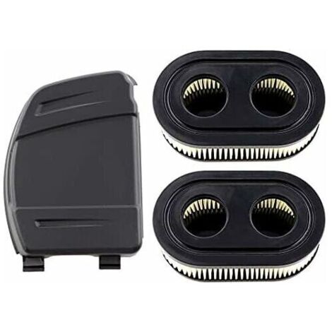 Ensemble de 2 Filtres à Air avec Couvercle de Filtre à Air pour Moteurs Briggs & Stratton 550E, 575EX, 575IS, 625EXI, 650EXI, 675EXI, 675IS, Remplace les Pièces 594106, 798339, 798452, 593260.