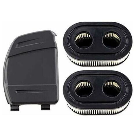 Ensemble de 2 Filtres à Air  - Avec Couvercle de Filtre à Air - Pour Moteurs Briggs & Stratton 550E, 575EX, 575IS, 625EXI, 650EXI, 675EXI, 675IS - Remplace les Pièces 594106, 798339, 798452, 593260