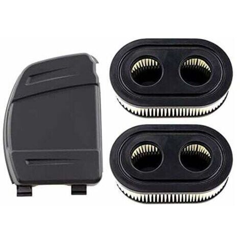 Ensemble de 2 Filtres à Air avec Couvercle de Filtre à Air pour Moteurs Briggs & Stratton 550E, 575EX, 575IS, 625EXI, 650EXI, 675EXI, 675IS, Remplace les Pièces 594106, 798339, 798452,