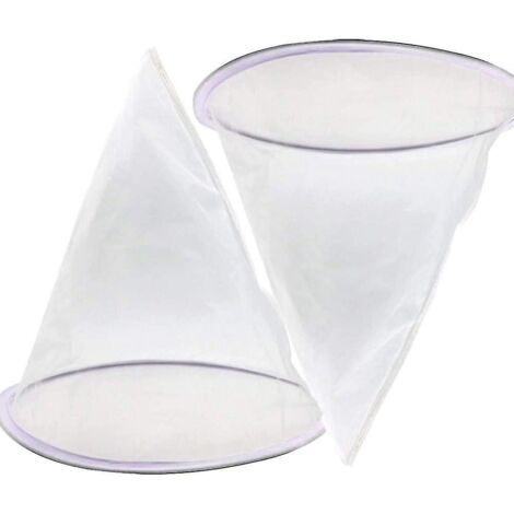 Ensemble de 2 filtres à miel avec filtre conique en nylon et anneau métallique pour l'apiculture et l'extraction du miel