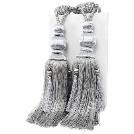 Ensemble de 2 lanternes, boule unique, pompon, boucle de rideau, sangle de suspension, embrasse, cordon de lanterne, boucle tissée à la main, attache de rideau, décoration de fenêtre pour la maison