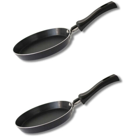 Ensemble de 2 Mini poêles à crêpe avec revêtement en céramique 14 cm ELO Juwel de Luxe